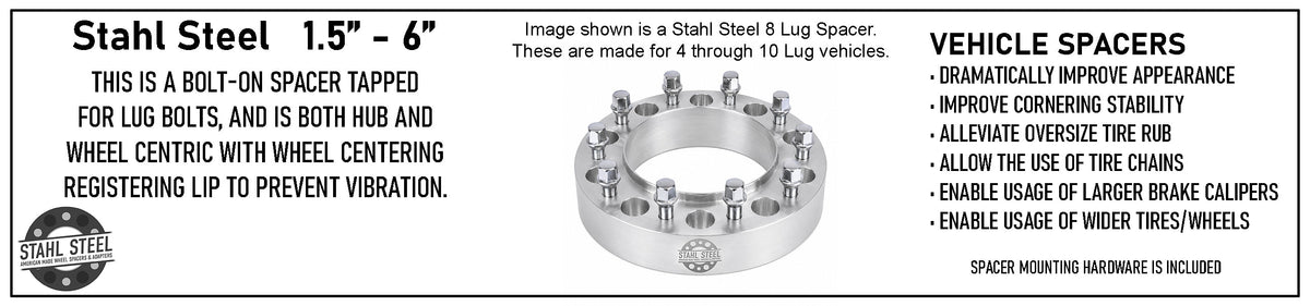 Branson 3515 STEEL Rear Wheel Spacers