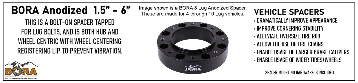 Kubota B2150 BORA Front Wheel Spacers