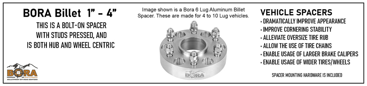 Honda Talon  BORA spacers