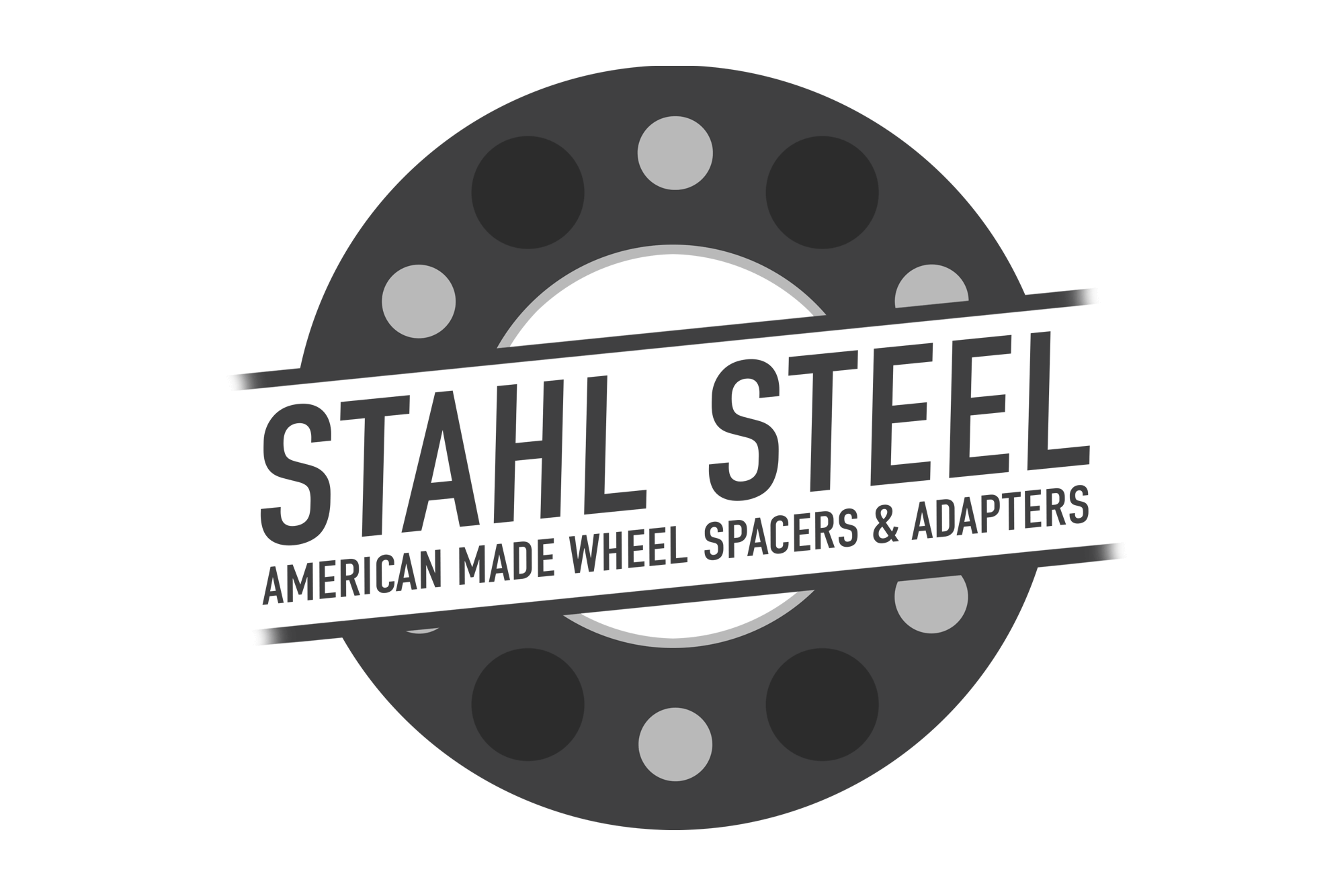 Logo for Stahl Steel featuring a central wheel spacer design.